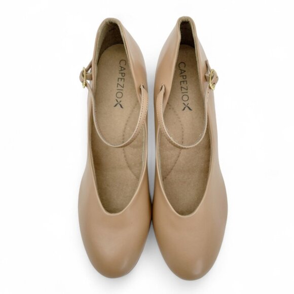 Capezio Women's Size 11 Caramel Jr. Footlight 1.5" Heel Character Dance Shoes - Picture 8 of 14